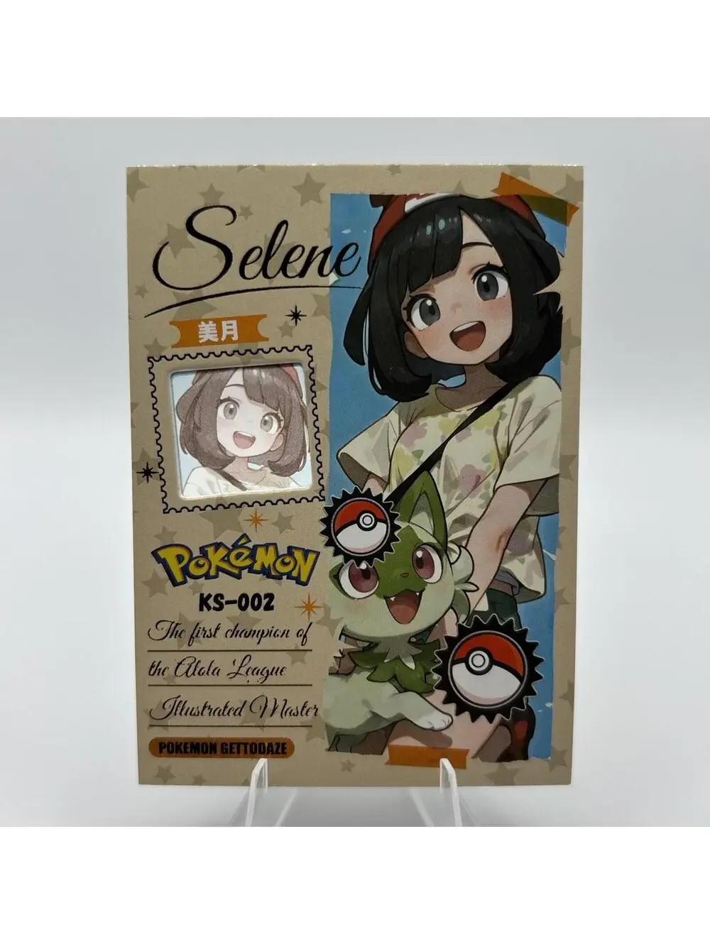 Pokemon Mengka HIT 1.0 - Serialized Selene 002/788 Card - KS-002